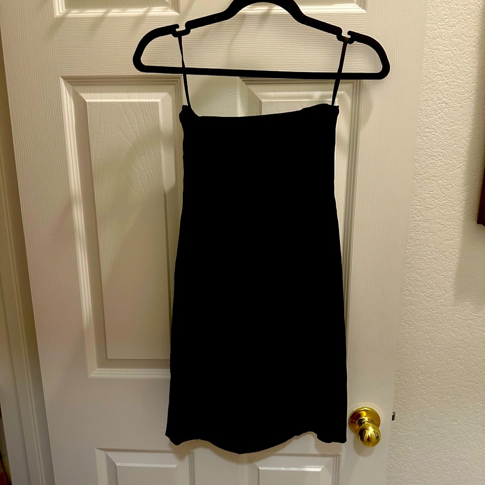 Ann Taylor black strapless dress size 0 petite